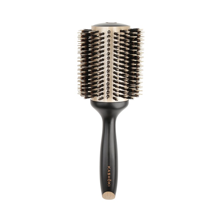 Perie Kashoki, Lemn/Nylon, Negru/Auriu, 50 mm