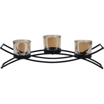 Suport 3 lumanari tip pastila, 36x11 cm Suport 3 lumanari tip pastila, 36x11 cm