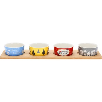 Set servire 5 piese Excellent Houseware, decor Craciun Set servire 5 piese Excellent Houseware, decor Craciun