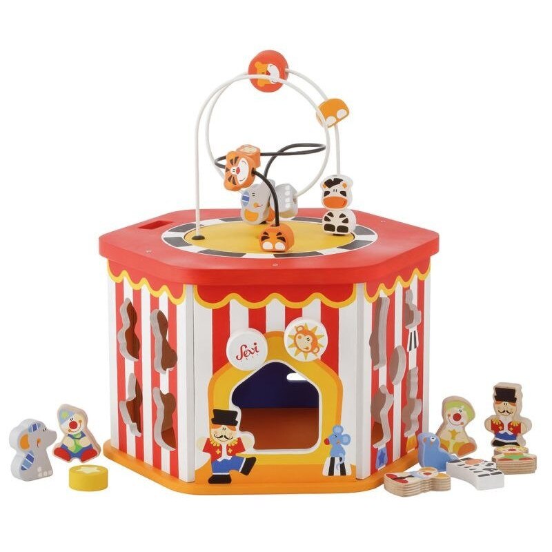 Jucarie Interactiva Cub Hexagonal Multifunctional Sevi, Multicolor