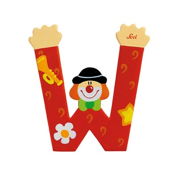 Jucarie educativa Litera W, Sevi, Rosu, 10 cm Jucarie educativa Litera W, Sevi, Rosu, 10 cm