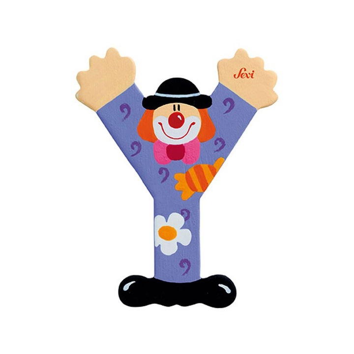 Sevi, Oktatójáték Y betű, lila, 10 cm