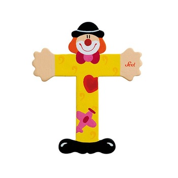 Jucarie educativa Litera T, Sevi, Galben, 10 cm Jucarie educativa Litera T, Sevi, Galben, 10 cm