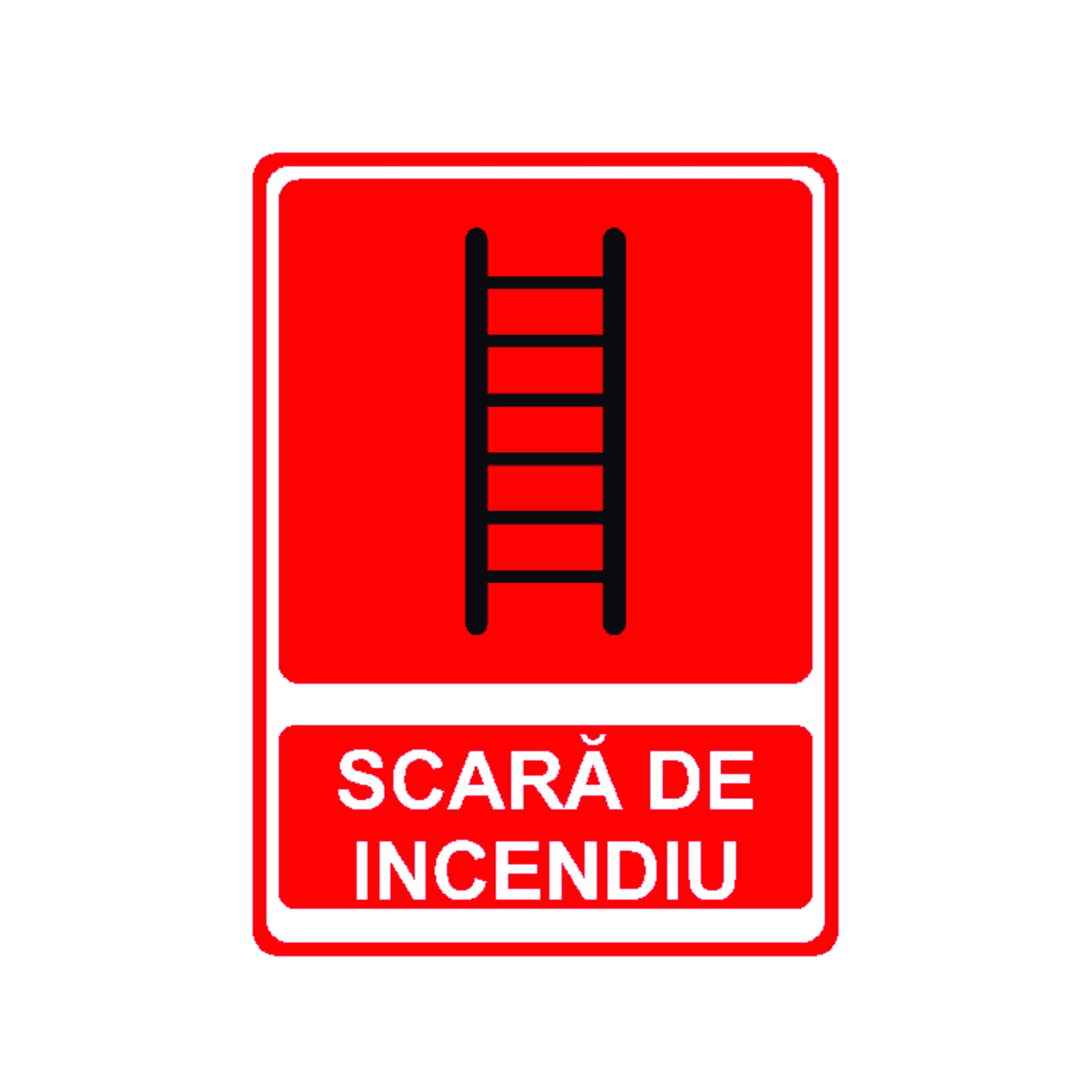 Indicator PSI - Scara de incendiu, S8004, 140x200mm, Autocolant PVC