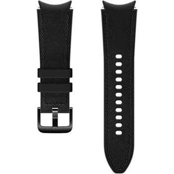 Curea smartwatch Samsung Hybrid Leather Band pentru Galaxy Watch4 20mm S/M, Black Curea smartwatch Samsung Hybrid Leather Band pentru Galaxy Watch4 20mm S/M, Black