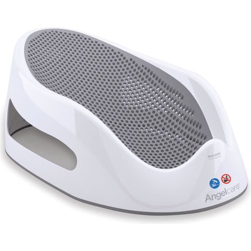 Suport de baie ergonomic AngelCare Soft Touch Bath Care, Alb/Gri