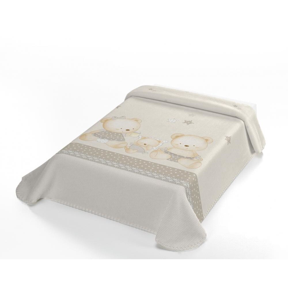 Patura bebelusi Baby Pearl Sweet, Poliester, 80x110, Bej