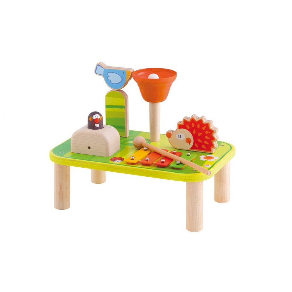 Centru activitati interactiv, Sevi, Lemn, Multicolor, 28x18x23 cm