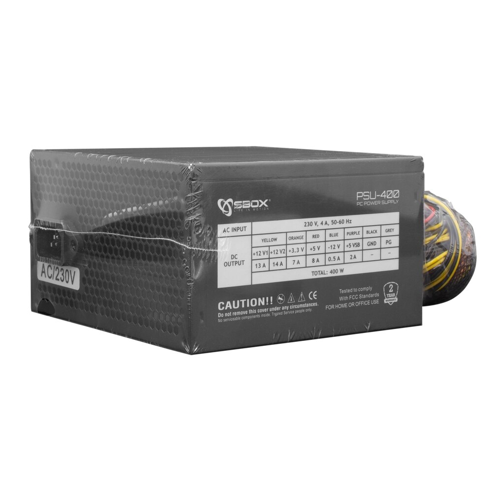 Psu R400 Захранващ блок за компютър SBOX PSU-400/R, 400W ATX, кутия - eMAG.bg