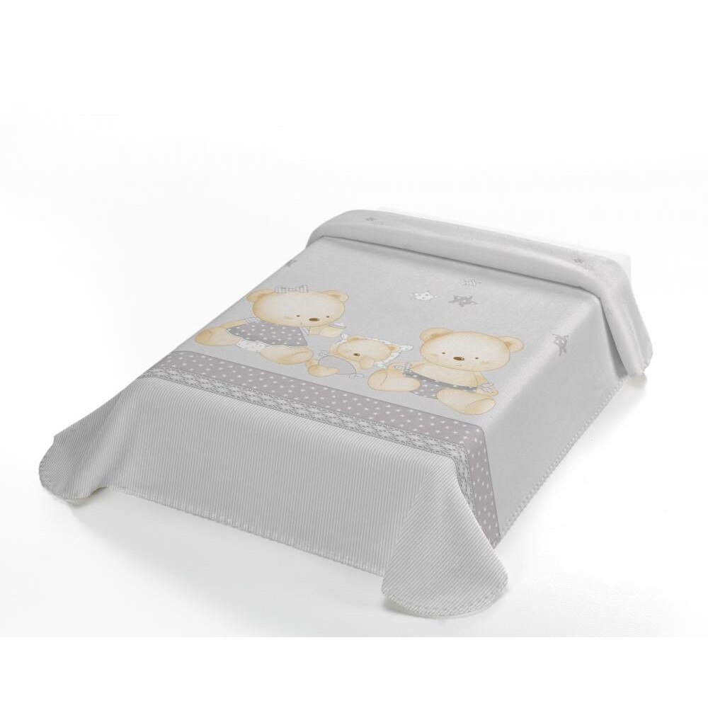 Patura pentru bebelus Baby Sweet, Poliester, 80x110, Gri