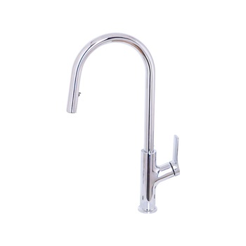 Baterie Bucatarie cu Dus Extractibil din Inox, Crom, FJ5543 Baterie Bucatarie cu Dus Extractibil din Inox, Crom, FJ5543