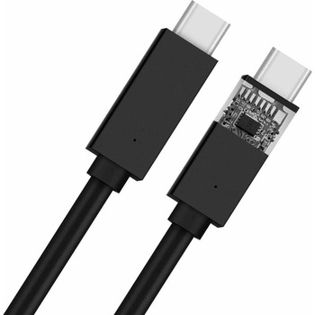 Cablu USB-C la USB-C pentru dispozitive mobile cu port USB-C (200 cm), Platinet 5A, (negru) Cablu USB-C la USB-C pentru dispozitive mobile cu port USB-C (200 cm), Platinet 5A, (negru)
