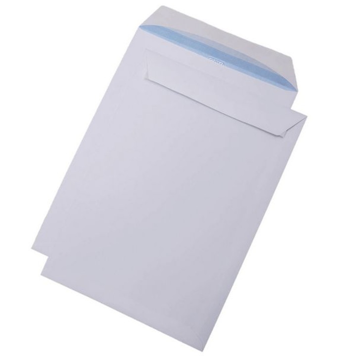 Set 50 plicuri C5, 162x229 mm, alb, 80 gr, siliconic