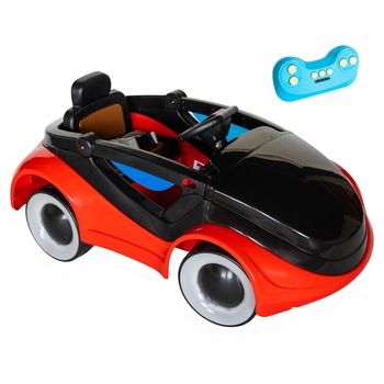 Masinuta electrica pentru copii C-Toys, cu telecomanda, player muzica USB, lumini LED roti si fata, Rosie Masinuta electrica pentru copii C-Toys, cu telecomanda, player muzica USB, lumini LED roti si fata, Rosie