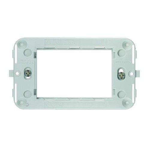 Rama suport 3 module VIMAR NEVE cu suruburi pentru zidarie sau gips carton
