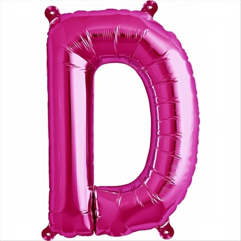 Balon folie litera D mini magenta, 41 cm, Northstar