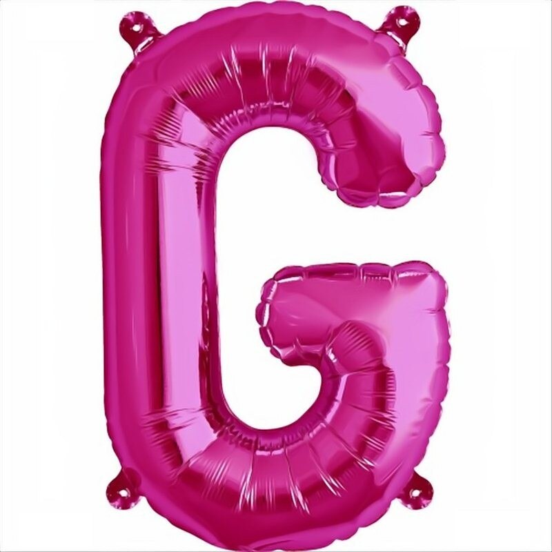Balon folie litera G mini magenta, 41 cm, Northstar