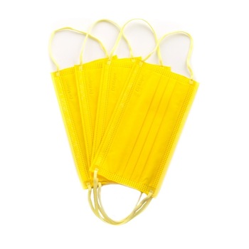 Set 50 buc Masti medicale dr. Mayer tip IIR, 4 straturi, 3 pliuri, banda metalica, eficienta filtrare ≥98%, full color galben Set 50 buc Masti medicale dr. Mayer tip IIR, 4 straturi, 3 pliuri, banda metalica, eficienta filtrare ≥98%, full color galben