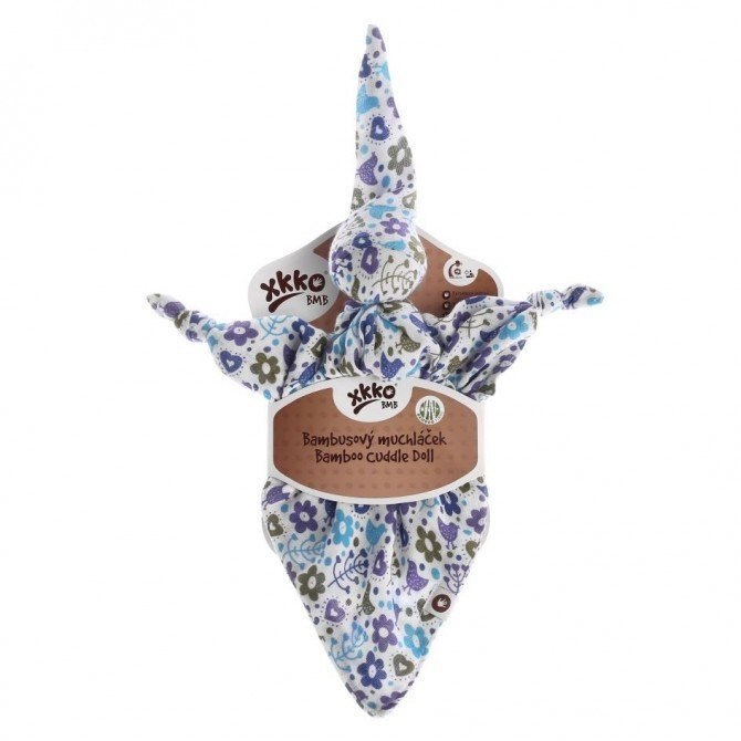 Jucarie de Plus pentru Somnul Bebelusilor Bamboo Pet Flowers & Birds, Multicolor