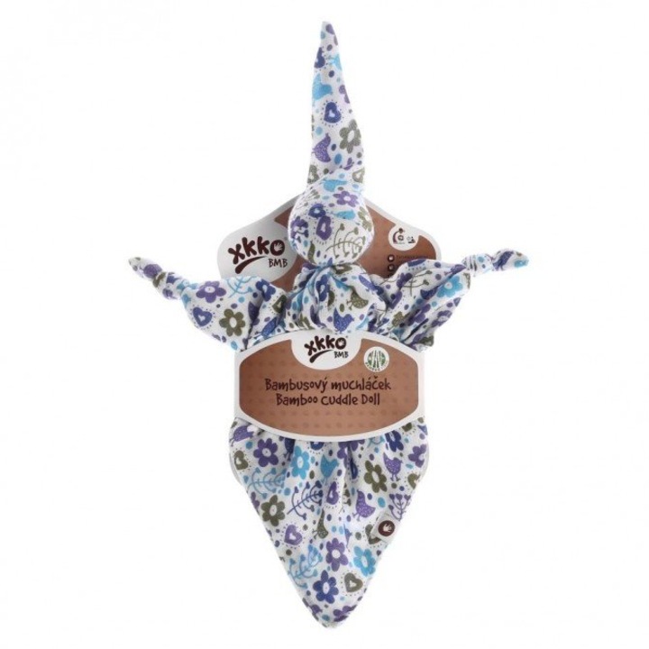 XKKO Bambusz kisállat virágok és madarak baba alvó plüssjáték, többszínű