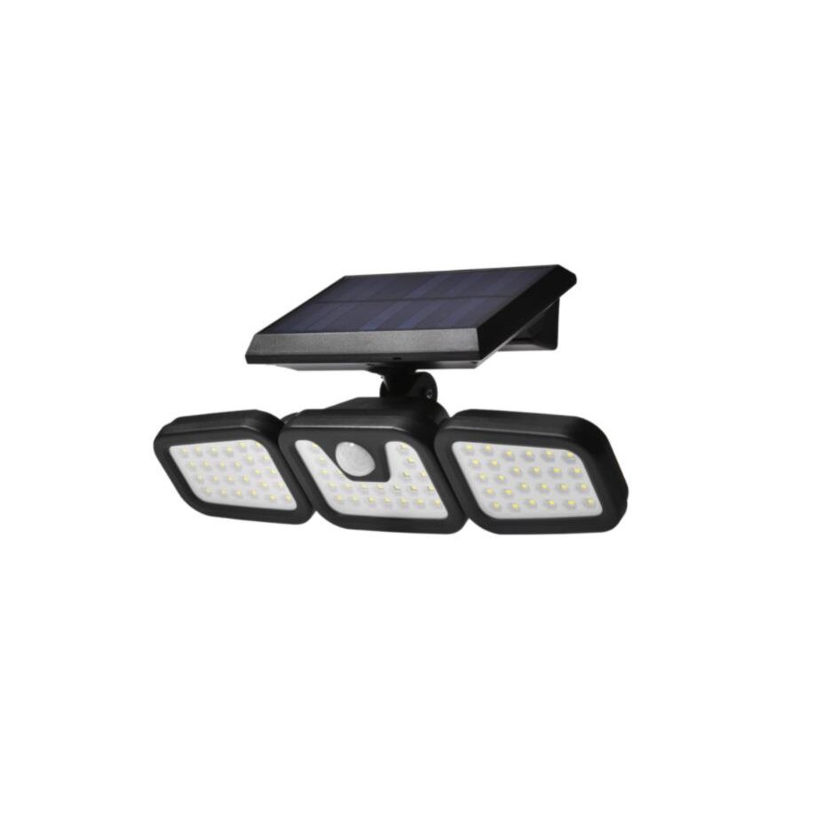 LED проектор със слънчево захранване, 360°, черен - eMAG.bg