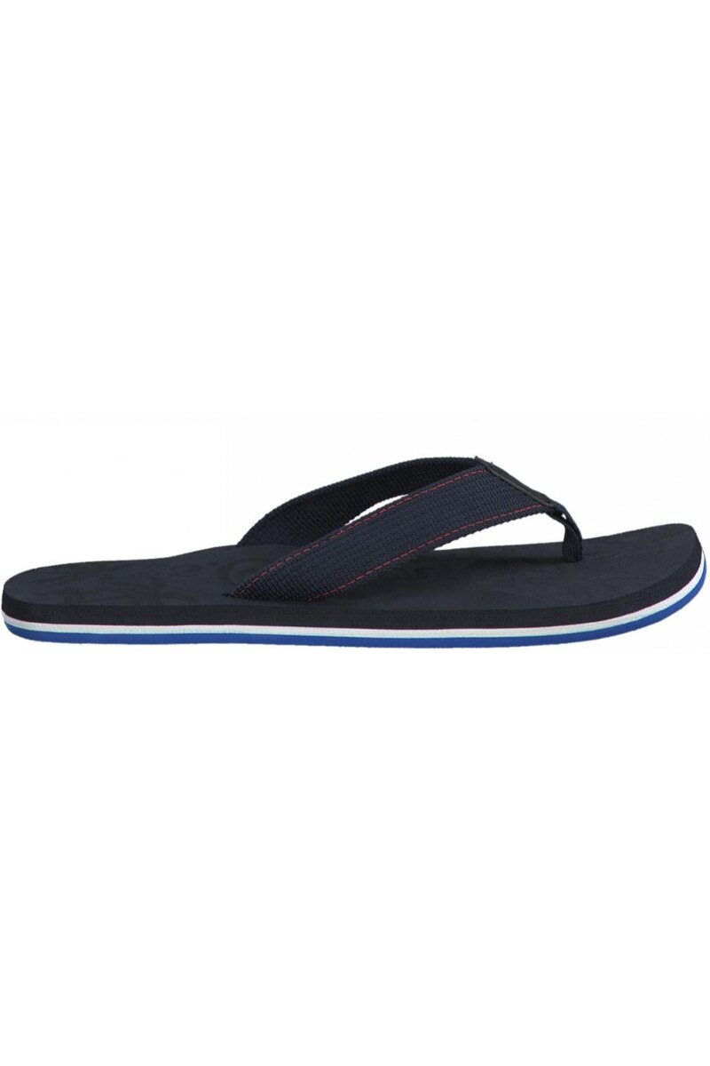 Slapi barbati, s.Oliver, Navy Casual Flip-Flop Slippers, Textil, Albastru, 42 EU