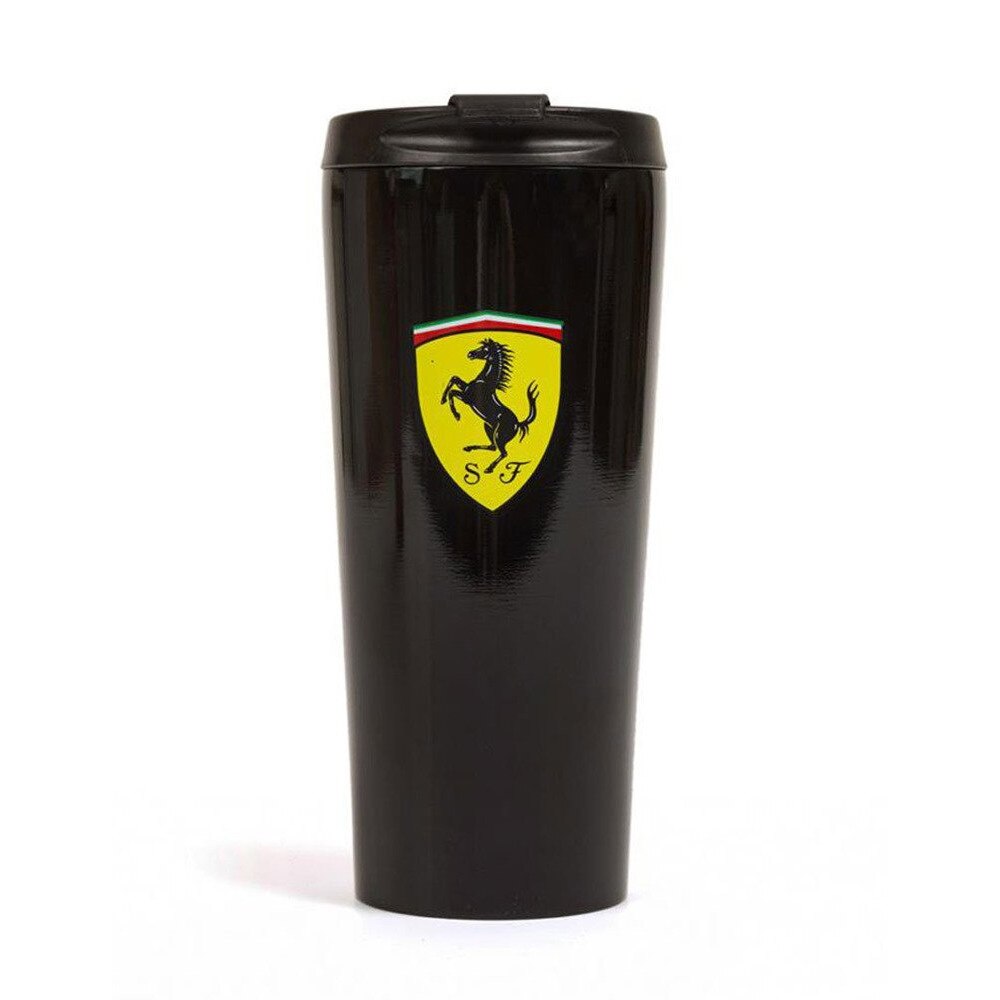 Cana termica Ferrari 25496, Inox/Plastic, 400ml, Negru