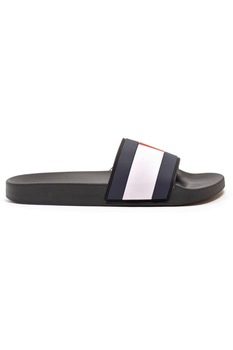 Papuci barbati, Tommy Hilfiger, Essential Flag Pool Slide Black, PVC, Negru, 41 EU Papuci barbati, Tommy Hilfiger, Essential Flag Pool Slide Black, PVC, Negru, 41 EU