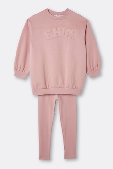 River Island, Set de bluza sport si colanti, Roz River Island, Set de bluza sport si colanti, Roz