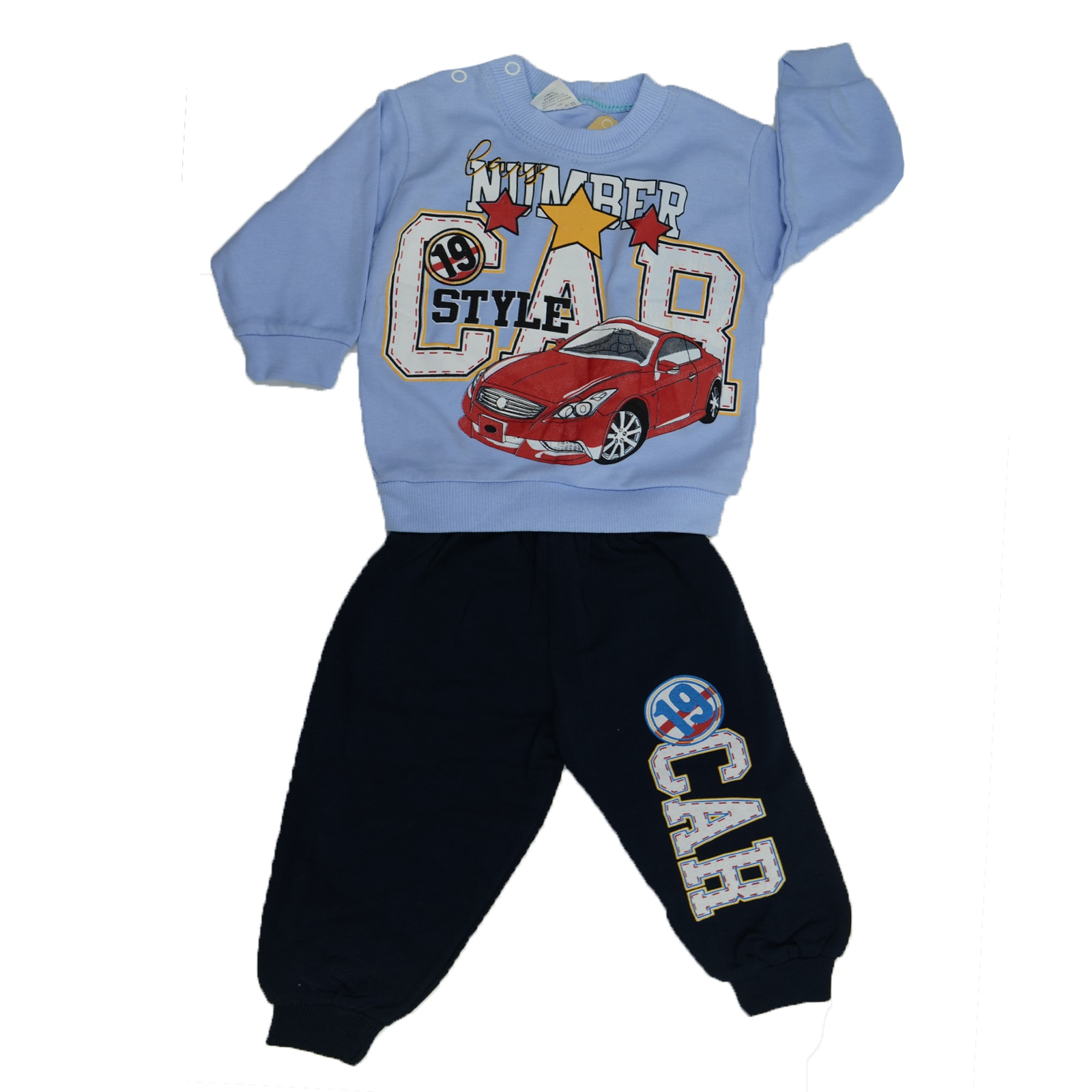 Compleu 2 piese pentru baieti Mini Junior BLK-1, Albastru 86 CM Standard