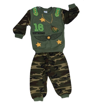 Compleu 2 piese pentru baieti Mini Junior BLK-8-92, Verde 58427 Compleu 2 piese pentru baieti Mini Junior BLK-8-92, Verde 58427