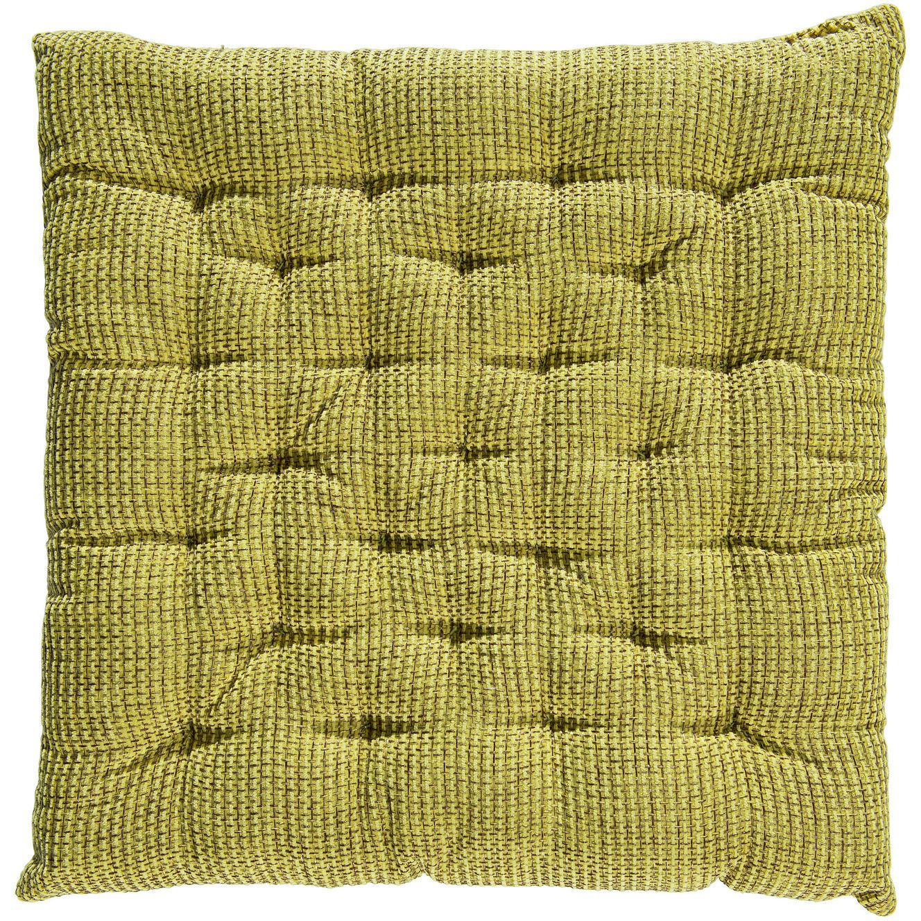 Perna pentru scaun Sveden, 40x40x5 cm, 100% poliester, verde mustar
