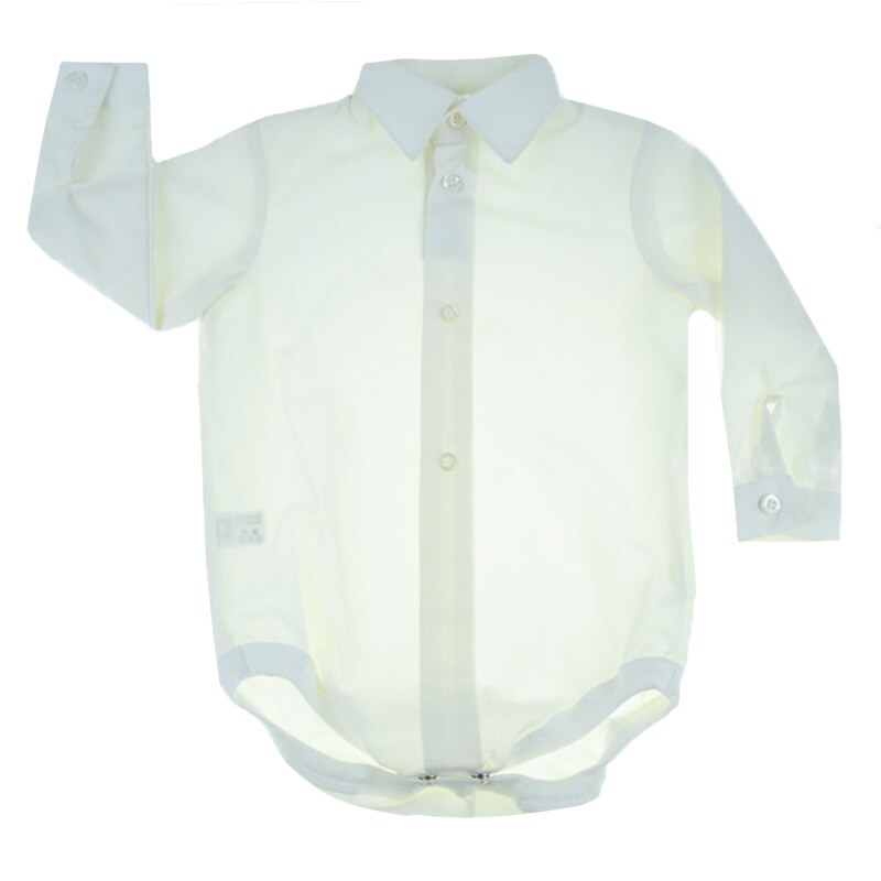 Body cu maneca lunga pentru baieti Mini Junior KSL-204CM-86-cm, Crem 86 CM