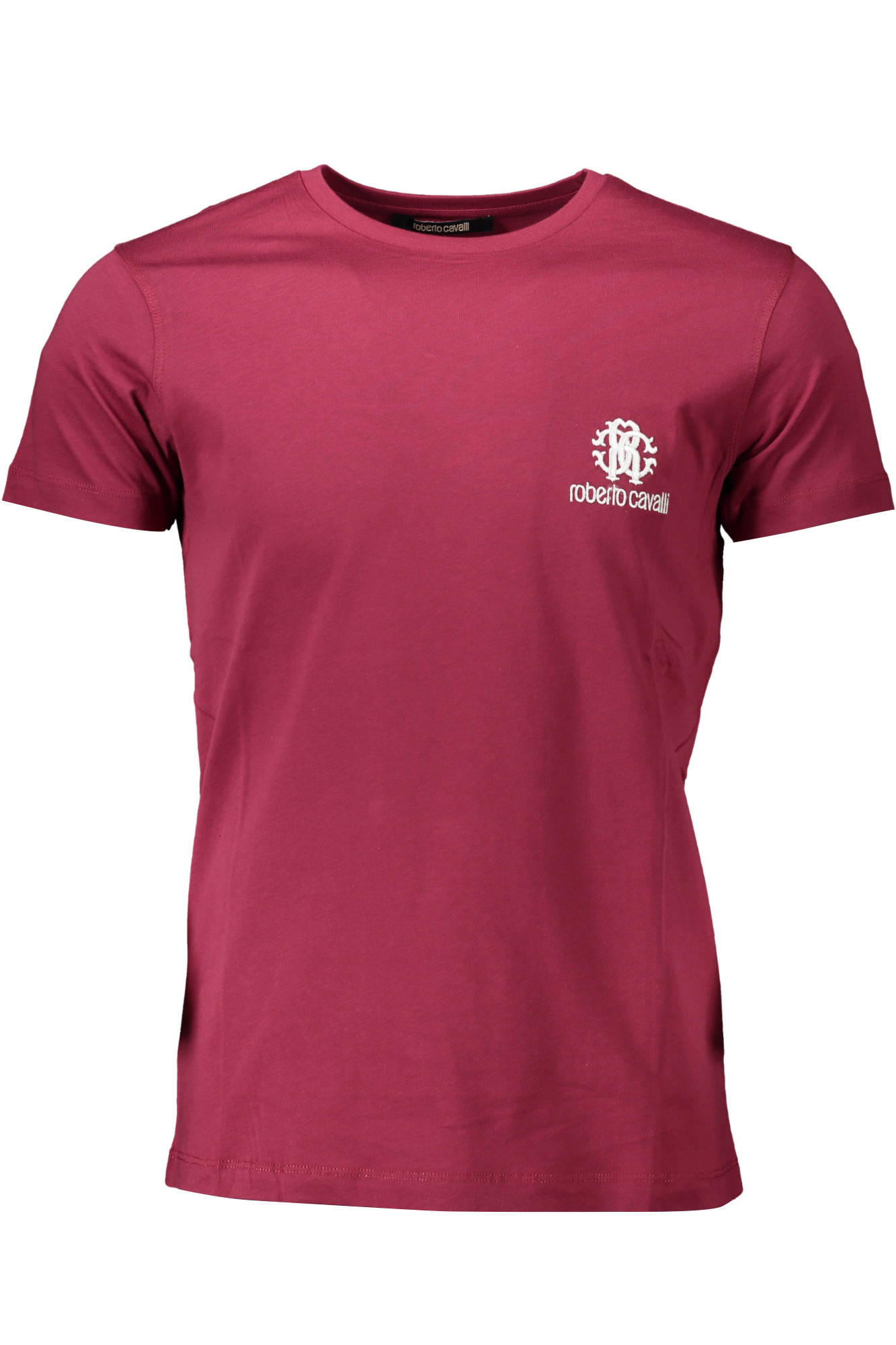 Tricou Barbati, ROBERTO CAVALLI, 9101688, Logo, Rosu, Rosu, S