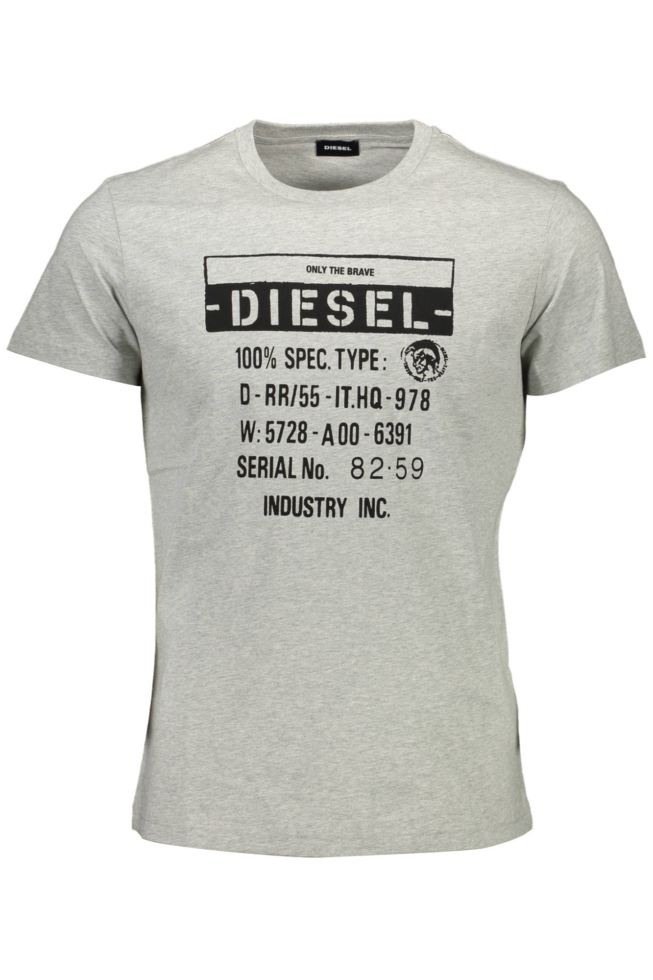 Tricouri Barbati, DIESEL, Logo, Gri