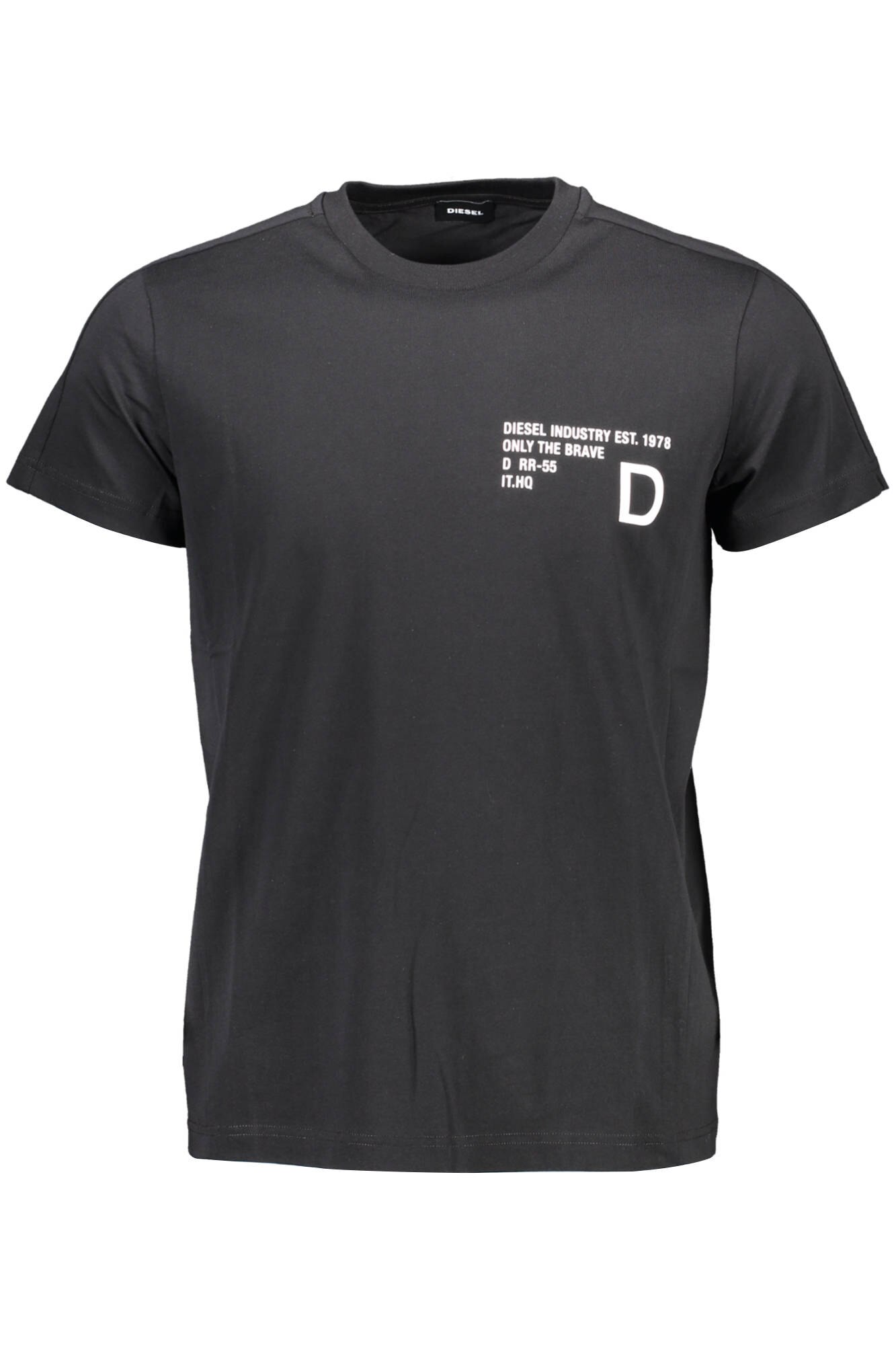 Tricou Barbati, DIESEL, 8100086, Logo, Negru, Negru, L