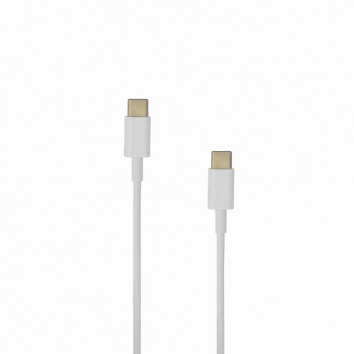 Кабел SBOX TYPEC-1.5, Type C - Type C, M/M, бял, 1.5 м