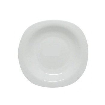 Set 6 farfurii albe patrate,opal,adanci,23cm Set 6 farfurii albe patrate,opal,adanci,23cm