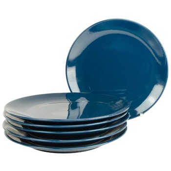 Set 6 farfurii intinse pentru casa familiei tale, Cesiro, Ø 26 cm, Albastru Bluemarin Set 6 farfurii intinse pentru casa familiei tale, Cesiro, Ø 26 cm, Albastru Bluemarin