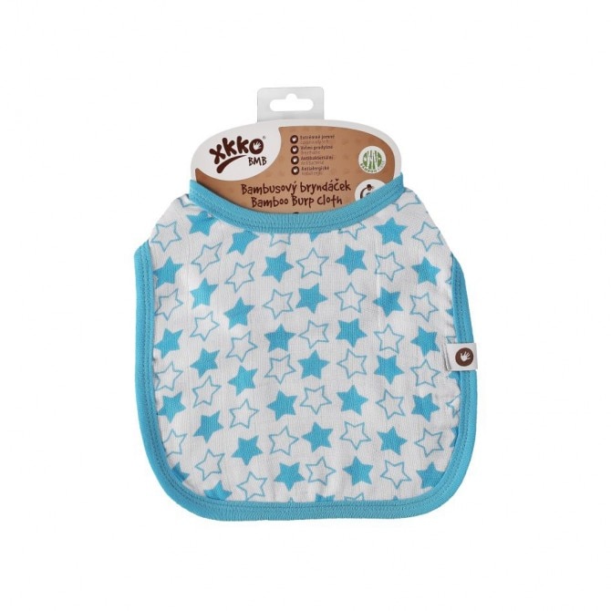 Bavetica Bamboo Bath Little Stars, Bambus/Bumbac, Albastru