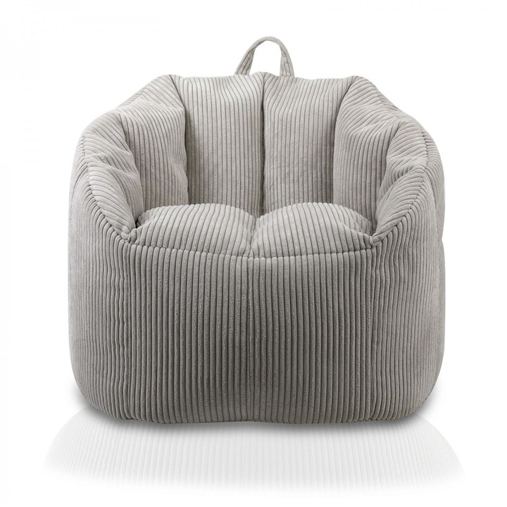 Фотьойл тип пуф Simone, 75x73см, бежов