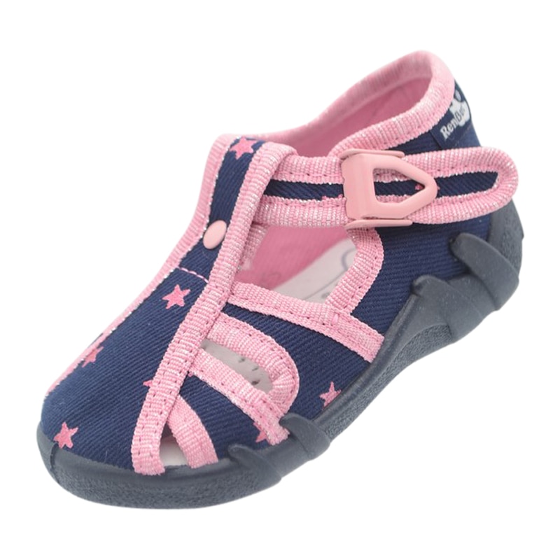Sandale ortopedice din panza pentru fete Renbut RNN-5-24, Bleumarin 62338