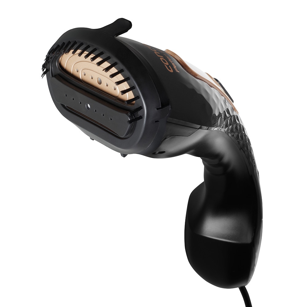 Aparat de calcat vertical cu abur Concept NO8000, 1300 W, 150 ml, Abur 25 gr/min, Negru/Auriu