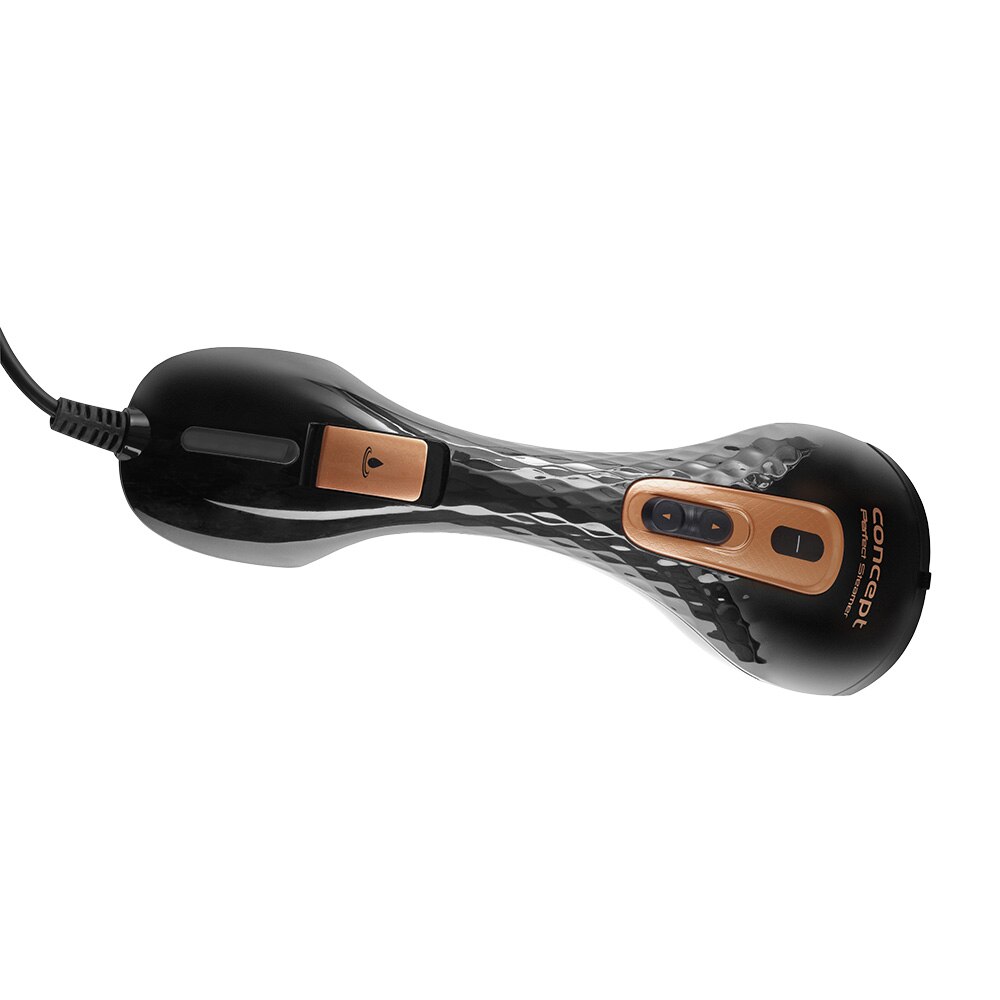 Aparat de calcat vertical cu abur Concept NO8000, 1300 W, 150 ml, Abur 25 gr/min, Negru/Auriu