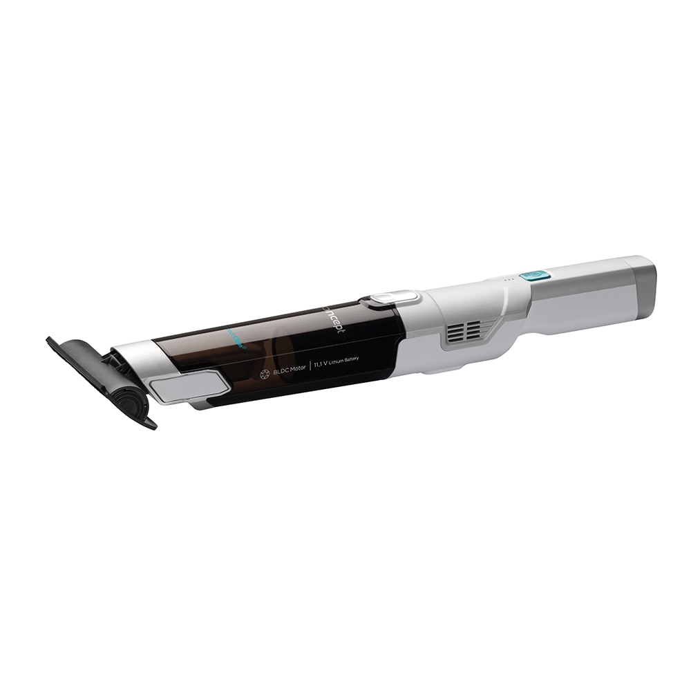 Aspirator de mana Concept VP4420, 90W, 11,1 V,BLDC Motor , 0.25 L, 2 niveluri putere, 2200mah, Li-Ion, filtru HEPA13, Autonomie 21 min,Putere de absortie 14 kPa, Accesoriu pentru masina, Argintiu