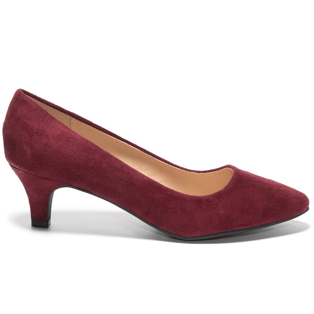 Pantofi dama Natassa, Visiniu, Rosu