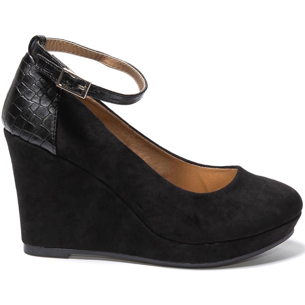 Pantofi dama Runa, Negru, Negru