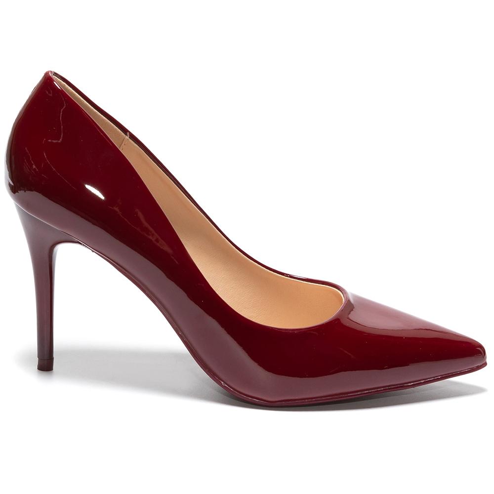 Pantofi dama Filippa, Visiniu, Rosu