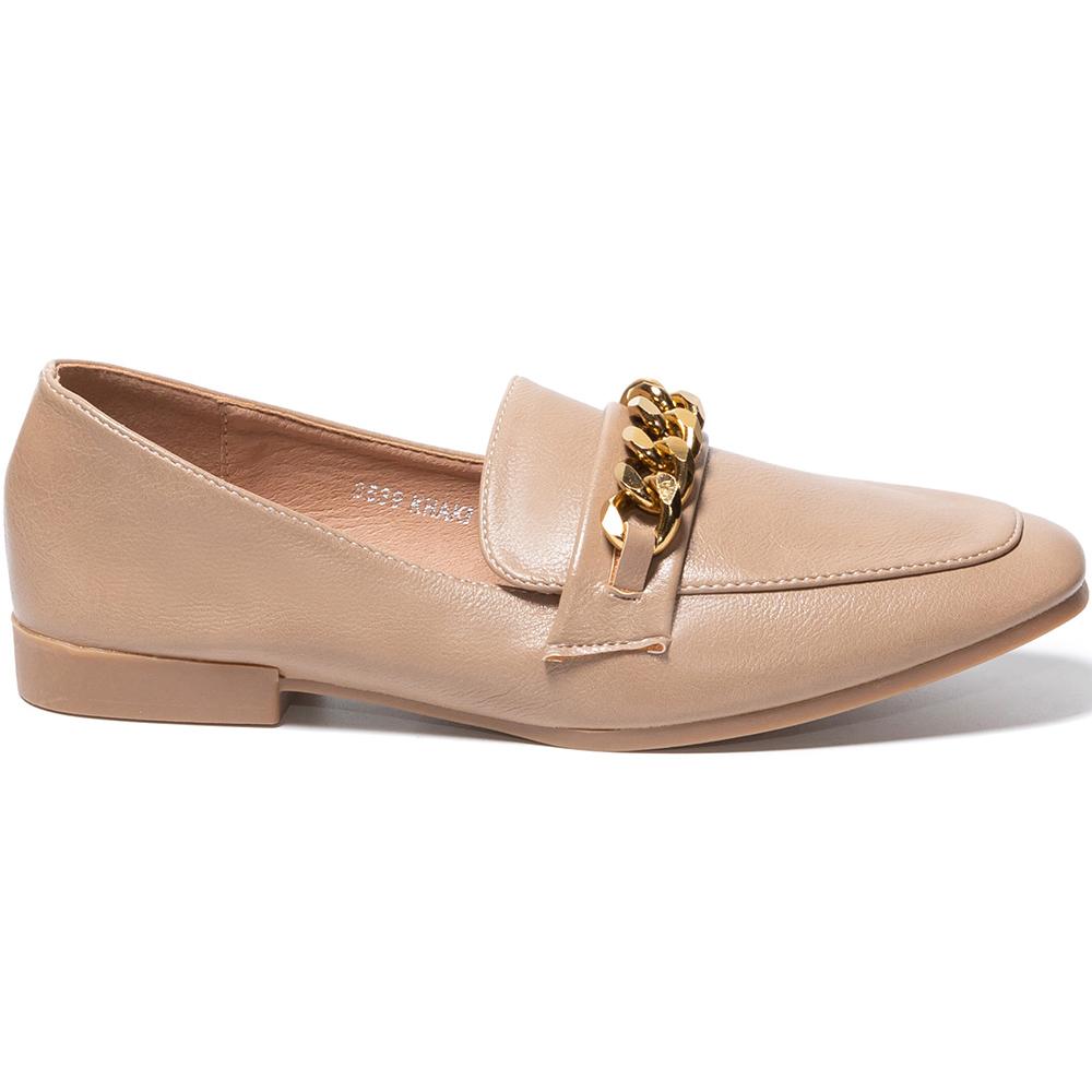 Pantofi dama Adamina, Bej, Bej