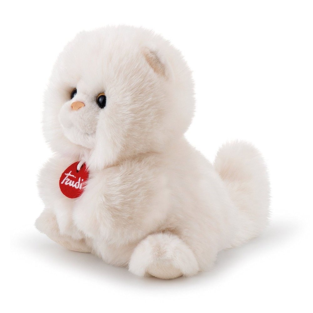Jucarie de plus Cub Cat, Trudi, Alb, 24 cm